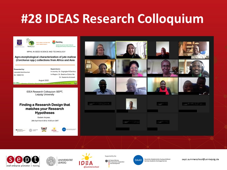 Universit t Leipzig IDEAS Research Colloquium Designing a